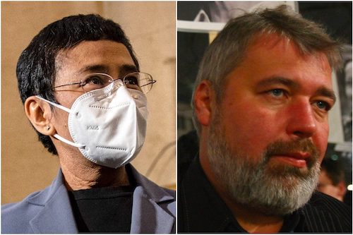 I giornalisti Maria Ressa e Dmitry Muratov hanno vinto il Premio Nobel per la Pace