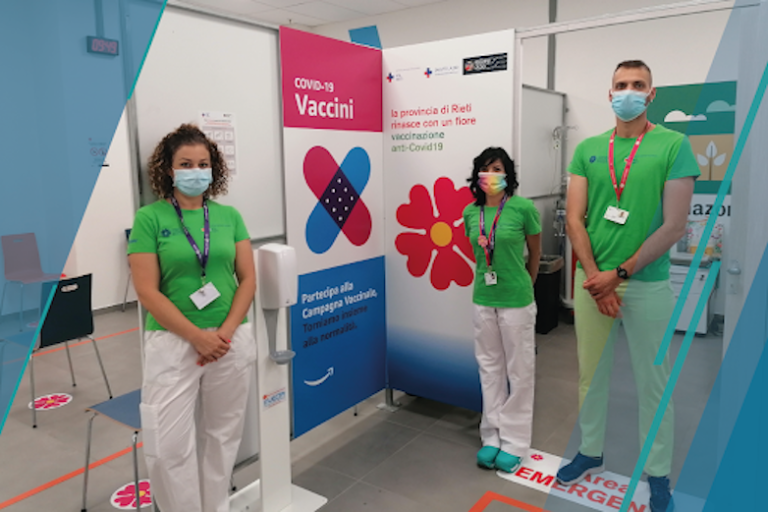 Nel Lazio a Rieti il primo hub italiano con la “doppia vaccinazione” anti Covid e anti influenza
