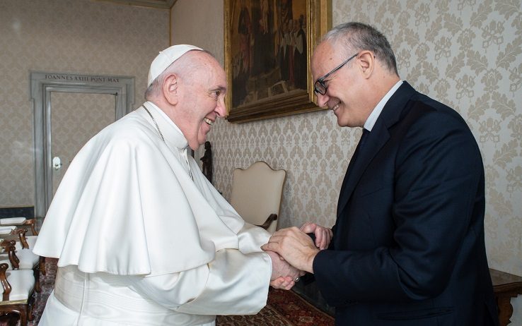 Roma, colloquio tra Papa Francesco e il sindaco Gualtieri sulla collaborazione per il Giubileo del 2025