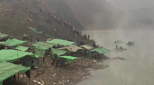 Tragedia in Birmania: frana in una miniera di giada: disperse almeno 70 persone