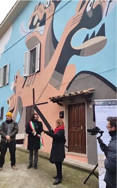 Inaugurato un grande murales dedicato al “Cerbero”