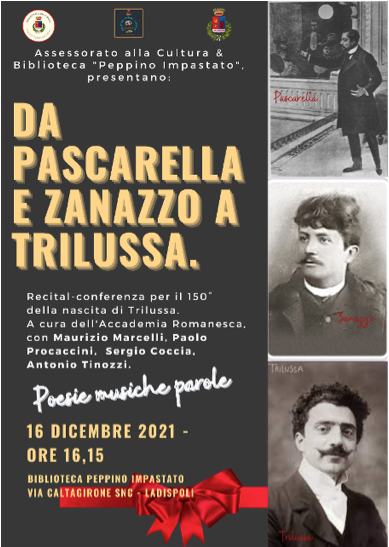Cresce l’attesa per l’accensione delle luminarie e lo spettacolo “Da Pascarella e Zanazzo a Trilussa”