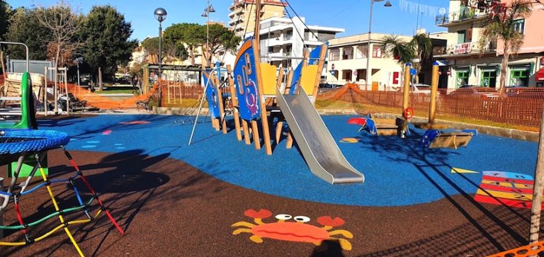 Riqualificato anche il parco giochi di via Ancona