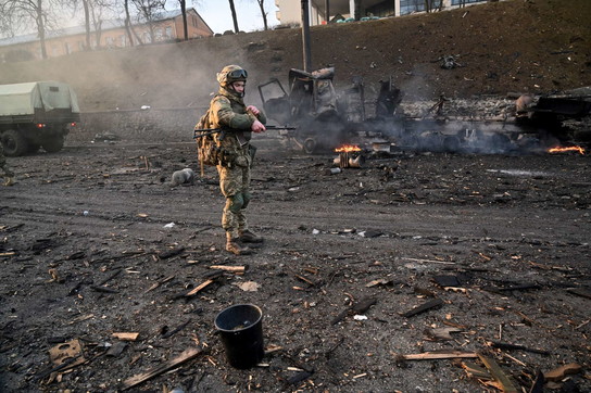La battaglia di Kiev, le forze armate ucraine hanno respinto un attacco notturno dei russi
