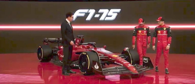 Maranello, presentata la nuova Ferrara F1-75 per la stagione 2022