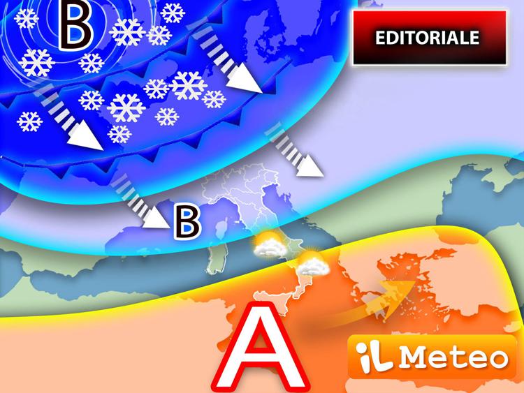 Freddo e neve in arrivo in Italia con i ciclone di San Valentino