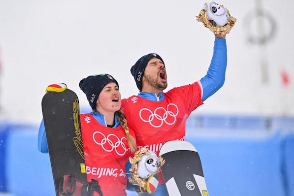 Giochi olimpici di Pechino: Moioli e Visintin vincono l’argento nella gara di snowboard cross