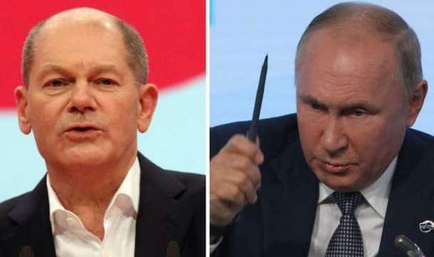 Crisi in Ucraina, l’avvertimento di Putin al tedesco Scholz: “Non accetteremo mai la Nato ai nostri confini”
