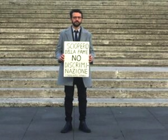 “Contro le discriminazioni”, Carlo Cuppi in sciopero della fame