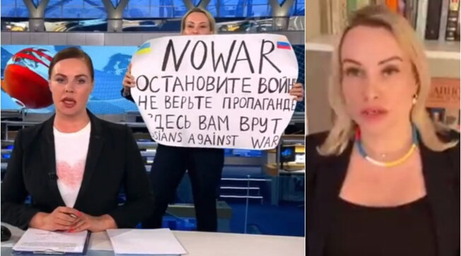 Guerra in Ucraina, protesta plateale di una giornalista russa contro il conflitto: E’ stata poi arrestata