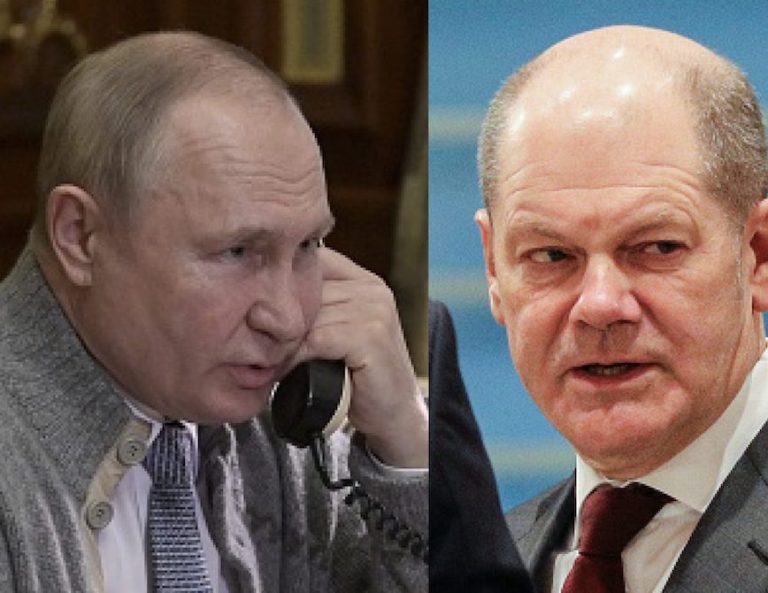 Guerra in Ucraina, colloquio telefonico tra Putin e Scholz: “Difficilmente si può definirlo amichevole”