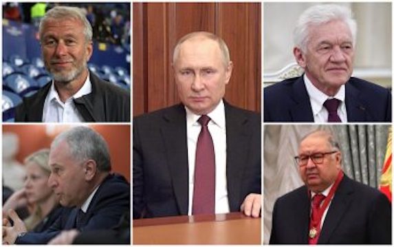Russia, gli oligarchi amici di Putin posseggono un patrimonio di oltre 300 miliardi di dollari