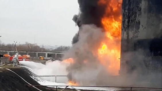Guerra in Ucraina, in fiamme un deposito di munizioni russo nella regione di Belgorod