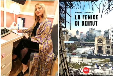 “La Fenice di Beirut”, il primo romanzo di Flaminia Arigoni alias Diamante Indaco
