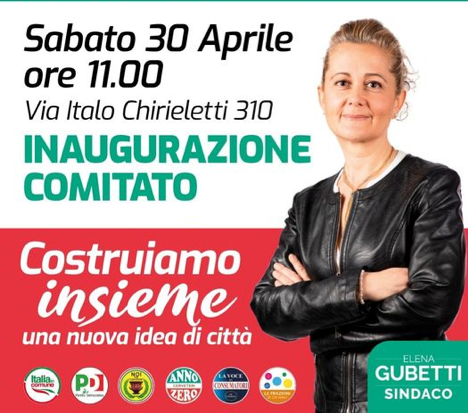 Elena Gubetti Sindaco, sabato l’inaugurazione del comitato elettorale