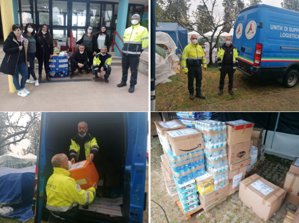 Solidarietà per l’Ucraina, nuova consegna della Prot. Civile alla Basilica di Santa Sofia