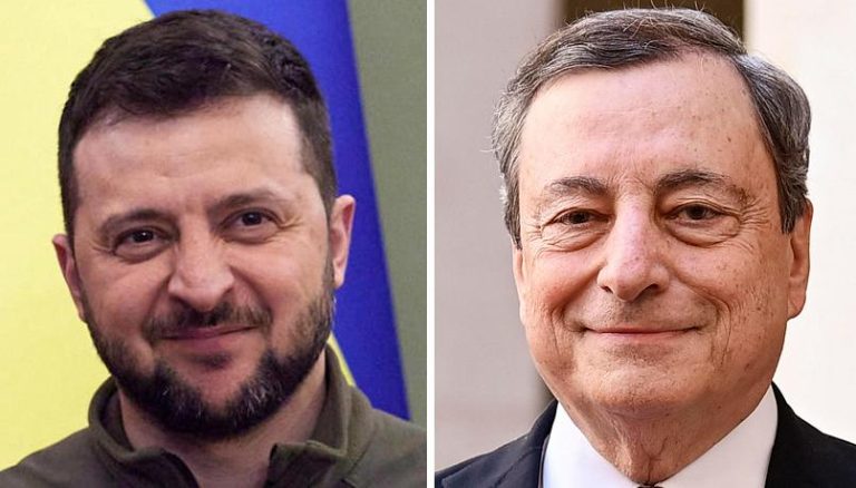 Guerra in Ucraina, Zelensky e Draghi a colloquio per sbloccare insieme i porti del Paese