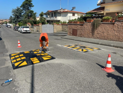 Grando: “Iniziata la posa di dissuasori di velocità nelle strade di Ladispoli”