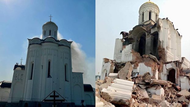 Guerra in Ucraina, un missile russo distrugge il monastero di San Giorgio del XVI secolo