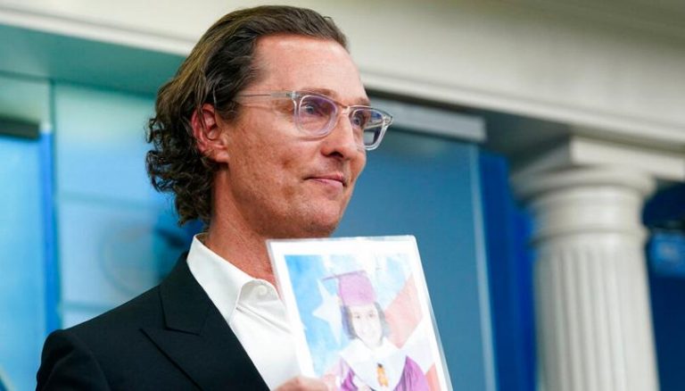 Usa, l’appello del premio Oscar Matthew McConaughey alla Casa Bianca contro le armi