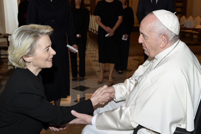 Vaticano: incontro tra Papa Francesco e Ursula von der Leyen