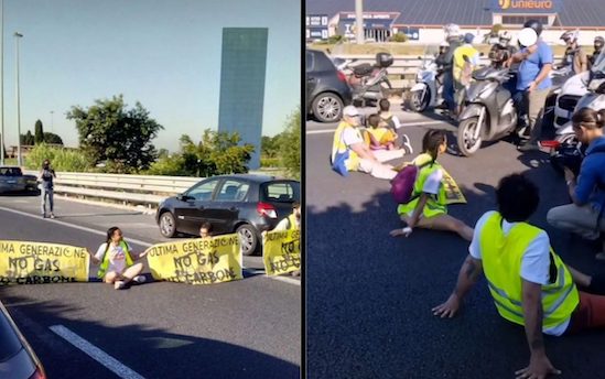 Roma, terza protesta in cinque giorni di “Ultima generazione”: ennesimo blocco sul Gra