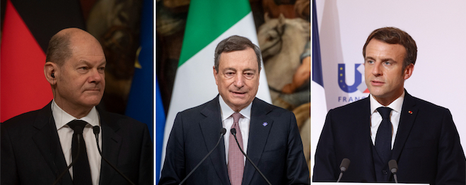 Ucraina, il cancelliere Scholz si recherà a Kiev insieme al premier Draghi e al presidente Macron
