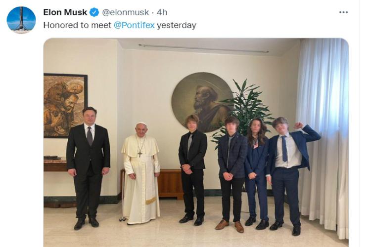 Vaticano, Elon Musk ha incontrato Papa Francesco