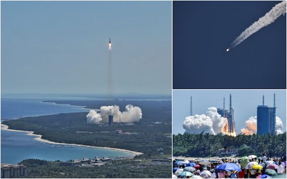 I frammenti del razzo cinese “Lunga Marcia” cadranno stasera sulla Terra