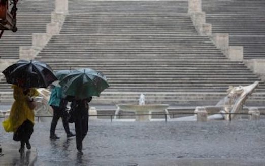 Maltempo nel Lazio, diramata dalla Protezione Civile l’allerta gialla per 24-36 ore