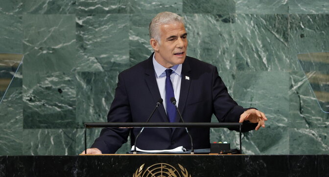 M.O, storica affermazione del premier israeliano Lapid all’Onu: “Sì alla soluzione a due Stati”