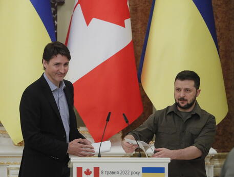 Zelensky a colloquio con premier canadese Trudeau