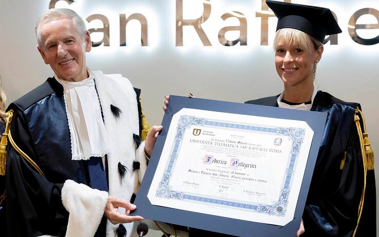 Roma, laurea honoris causa in Scienze e Tecniche all’Università San Raffaele per Federica Pellegrini