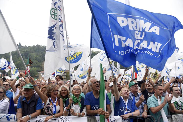 Elezioni 2022, parla Matteo Salvini da Pontida: “Credo nell’Italia e nella Lega”