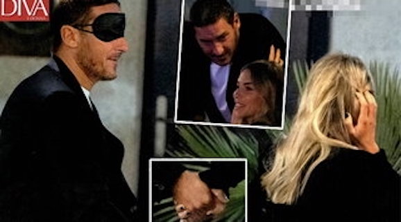 Roma, Francesco Totti e Noemi Bocchi “allo scoperto” in un ristorante