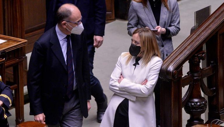Scontro aperto tra Meloni e Letta: “Inizio legislatura con logica incendiaria. La leader Fda: “Parole gravi, si scusi”