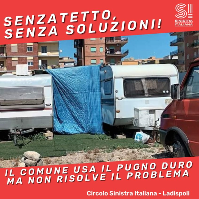 Smantellamento tendopoli a Palo, SI: “Banalizzazione della vita altrui”
