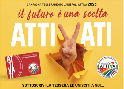 Ladispoli Attiva: al via la campagna di tesseramento