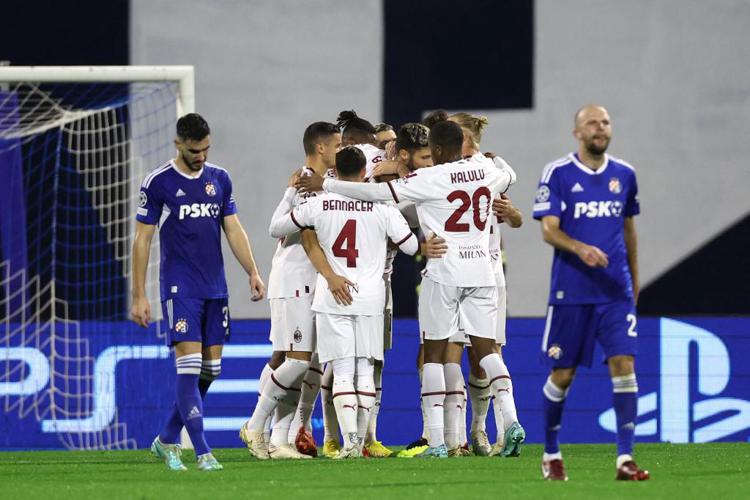 Champion League: il Milan travolge 4-0 la Dinamo Zagabria