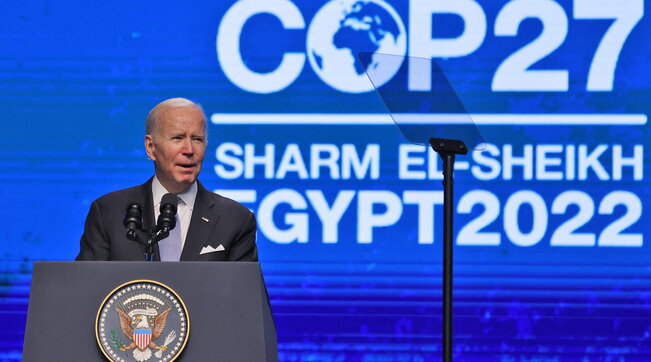 Egitto, al vertice sul clima la promessa di Biden: “Gli Usa raggiungeranno gli obiettivi di riduzione delle emissioni entro il 2030”