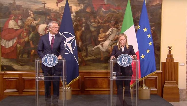 Faccia a Faccia tra Stoltenberg e la Meloni: “Confermo l’impegno dell’Italia nei confronti della Nato e delle sfide comuni che l’Alleanza si trova ad affrontare in questo momento delicato”