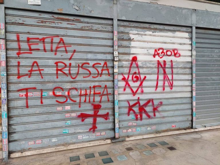Roma, scritte intimidatorie contro Enrico Letta in un circolo del Pd a Pietralata