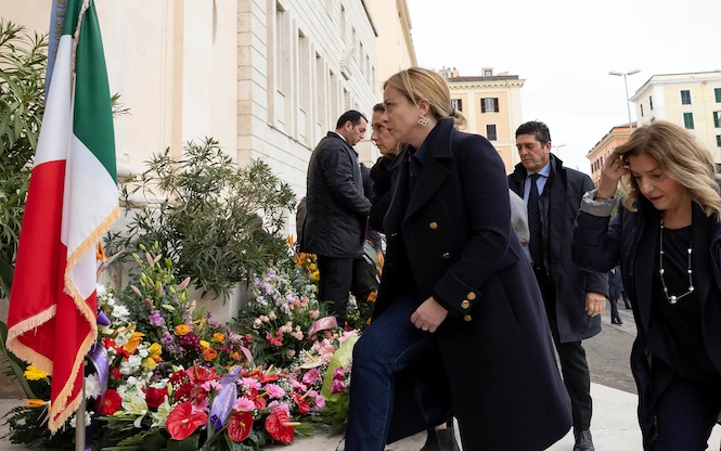 Civitavecchia, la premier Meloni ai funerali di Nicoletta Golisano uccisa nella strage di Fidene