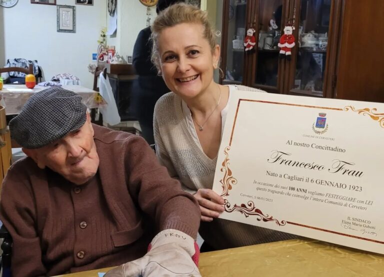 Francesco Frau e i suoi 100 anni