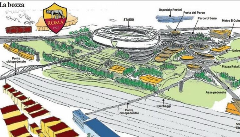 Roma: lo stadio giallorosso a Pietralata, nuovi passi avanti