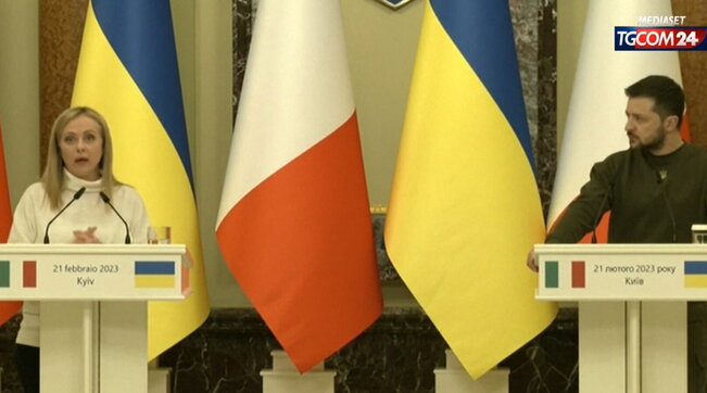 Giorgia Meloni a Kiev: “L’Ucraina ha già vinto, pieno sostegno dall’Italia”
