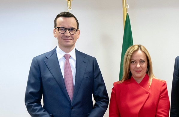 Polonia, oggi la premier Meloni incontra a Varsavia il primo ministro Morawiecki