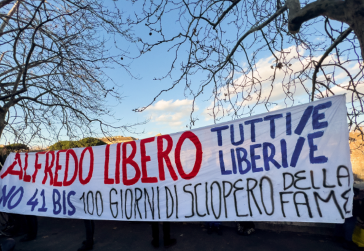 Cospito risponde alla conferma del 41 bis: “Grazie, me l’aspettavo, mi vogliono tumulare”