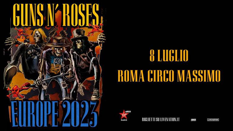 Musica, l’8 luglio i Guns n’ Roses suoneranno al Circo Massimo