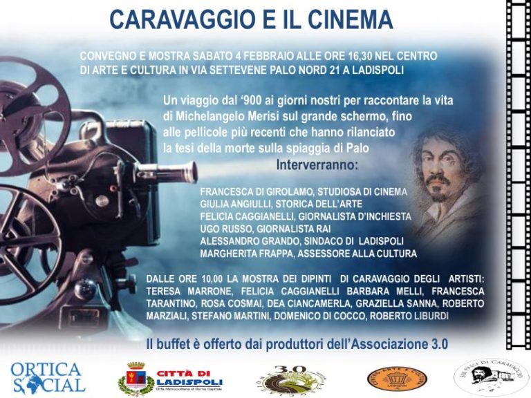 “Caravaggio e il cinema” sabato al Centro di Arte e Cultura di Ladispoli